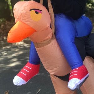 Ostrich Rider inflatable Halloween Outfit Costume